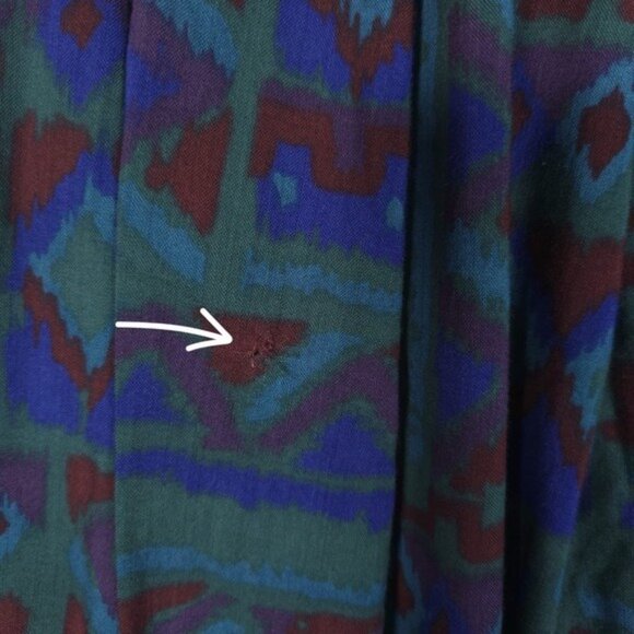 GEIGER AUSTRIA🇦🇹MADE Women Pleated Green Midi Skirt Vintage 90’s Size 38 US 6 - Picture 12 of 12